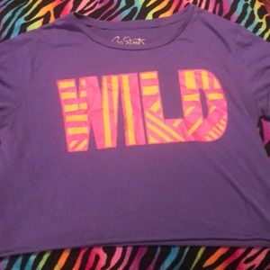 Purple crop top